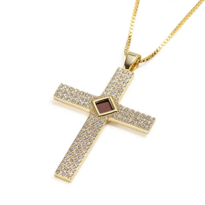 Gemstone Cross Necklace - Jewelry with the Bible