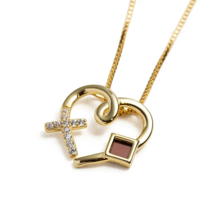 Heart & Cross Necklace - Jewelry with the Bible